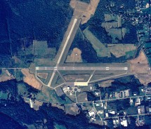 Aerial view preserved in the Warren County airport archive