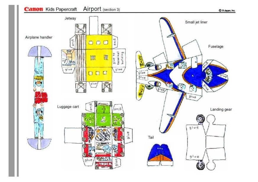Small Jet and Jetway Cut-outs