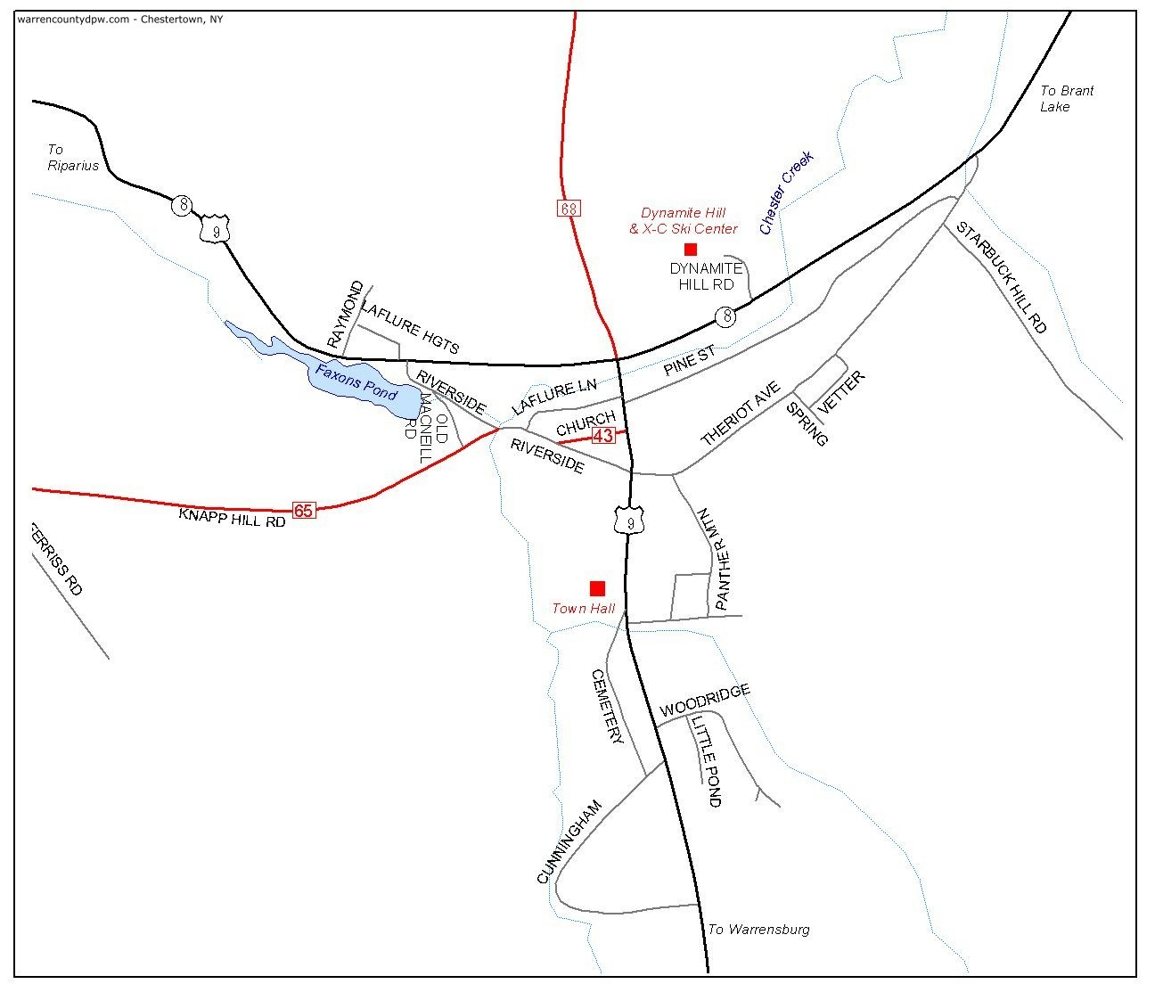 Map: Chestertown, NY