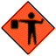 Flagman Sign