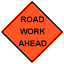 Road Work Ahead Sign