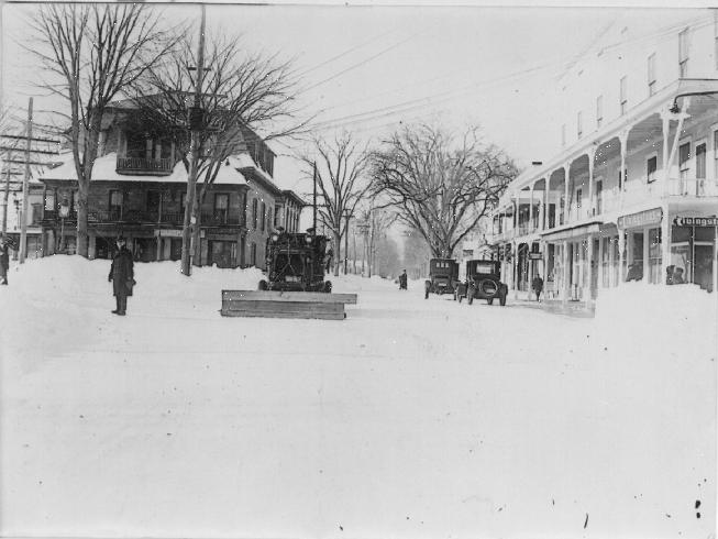 Photo #1 of snow plowing in the 1920's