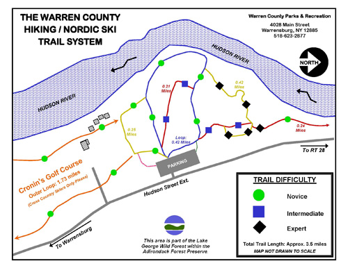 Warren County Cross Country Ski Trails Map