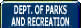 Tab: Link to Parks and Rec Home Page